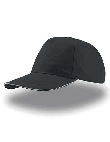 Start Five Sandwich Cap - Black White
