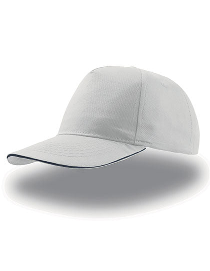 Start Five Sandwich Cap - White Navy
