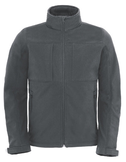 Men´s Hooded Softshell - Dark-Grey-(Solid)