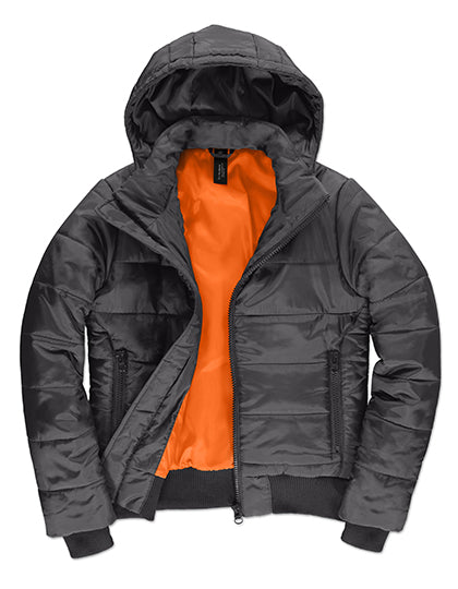 Women´s Jacket Superhood - Dark Grey (Solid) Neon Orange