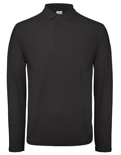 Men´s Long Sleeve Polo ID.001 - Black