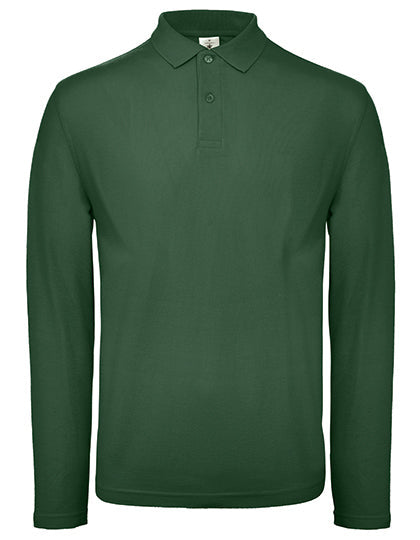 Men´s Long Sleeve Polo ID.001 - Bottle-Green