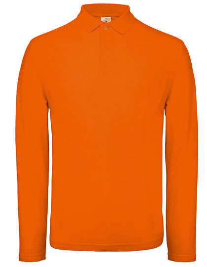 Men´s Long Sleeve Polo ID.001 - Orange
