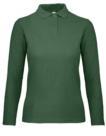 Women´s Long Sleeve Polo ID.001 - Bottle-Green