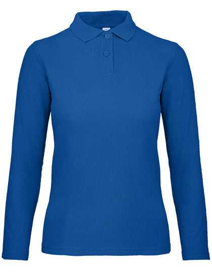 Women´s Long Sleeve Polo ID.001 - Royal-Blue