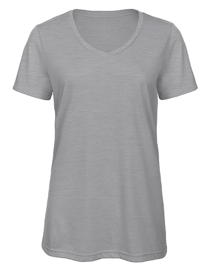 Women´s V-Neck Triblend T-Shirt - Heather Light Grey
