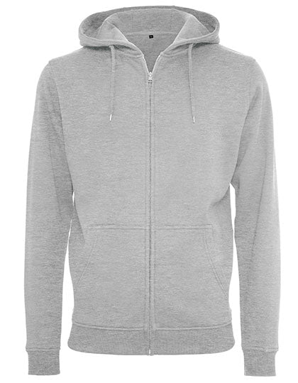 Heavy Zip Hoody - Heather-Grey