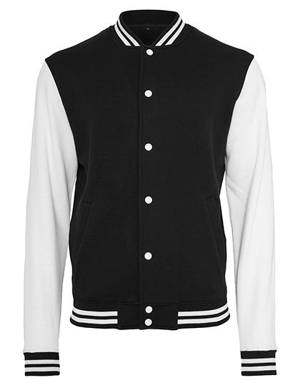 Sweat College Jacket - Black_White