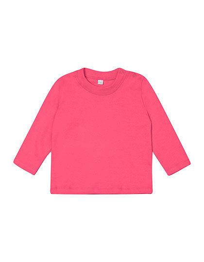 Baby Long Sleeve T - Bubble-Gum-Pink