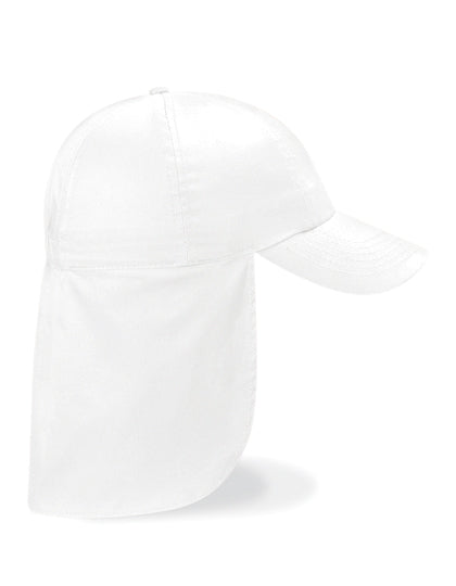Junior Legionnaire Style Cap - White