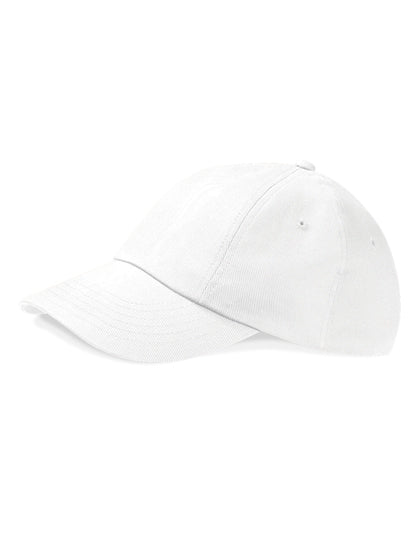 Low Profile Heavy Cotton Drill Cap - White