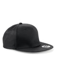 5 Panel Snapback Rapper Cap - Black