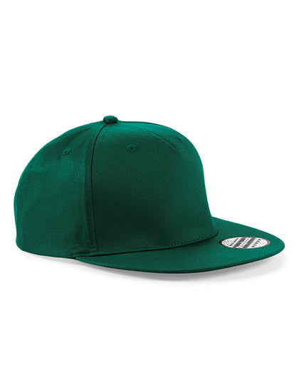 5 Panel Snapback Rapper Cap - Bottle-Green