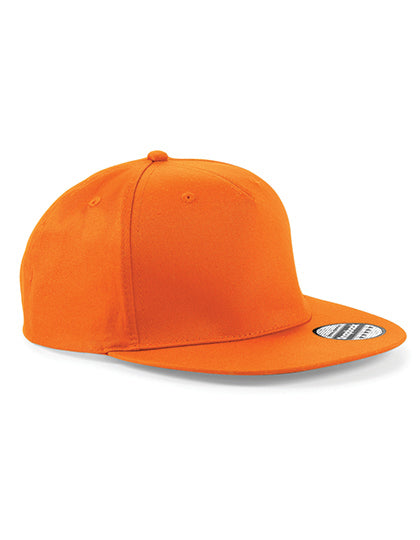 5 Panel Snapback Rapper Cap - Orange