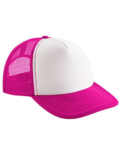 Junior Vintage Snapback Trucker - Fuchsia_White