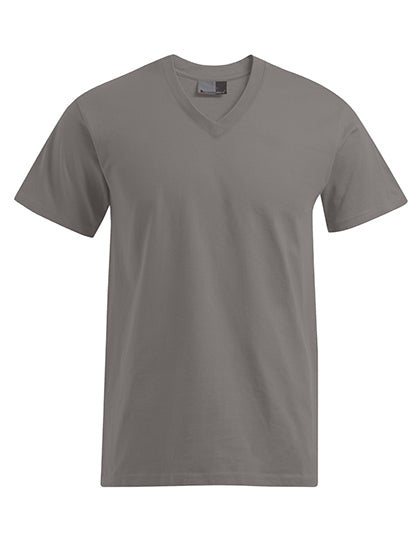 Premium V-Neck-T - New Light Grey (Solid)