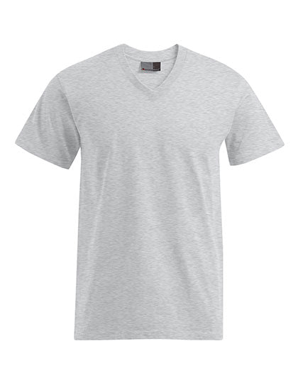 Premium V-Neck-T - Sports Grey (Heather)
