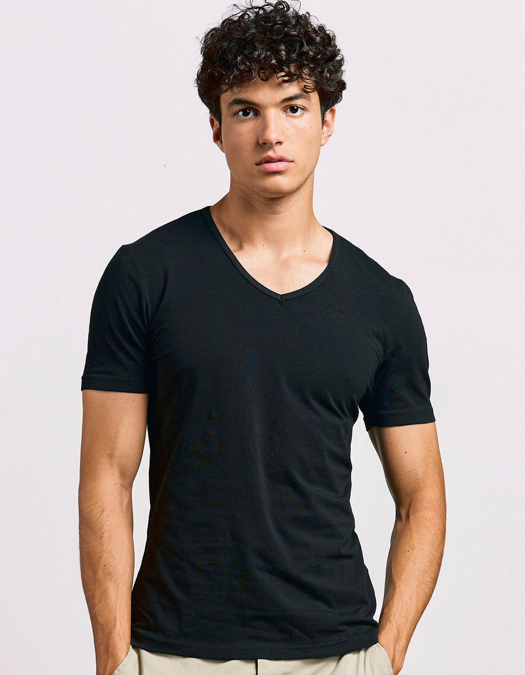 Men´s Slim Fit V-Neck-T besticken & bedrucken | Pulsar Workwear