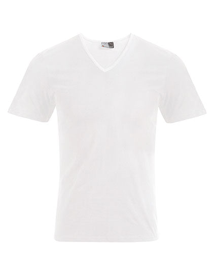 Men´s Slim Fit V-Neck-T - White