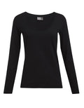 Women's Slim Fit-T Long Sleeve - Black