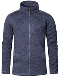 Men´s Knit Fleece Jacket C+ - Heather Blue