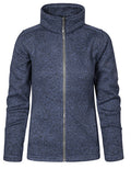Women´s Knit Fleece Jacket C+ - Heather Blue
