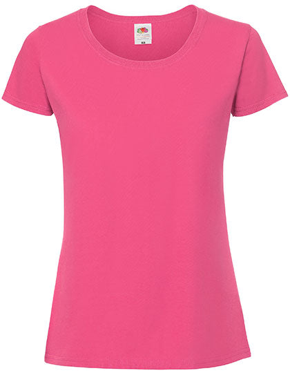 Ladies Iconic 195 Ringspun T - Fuchsia