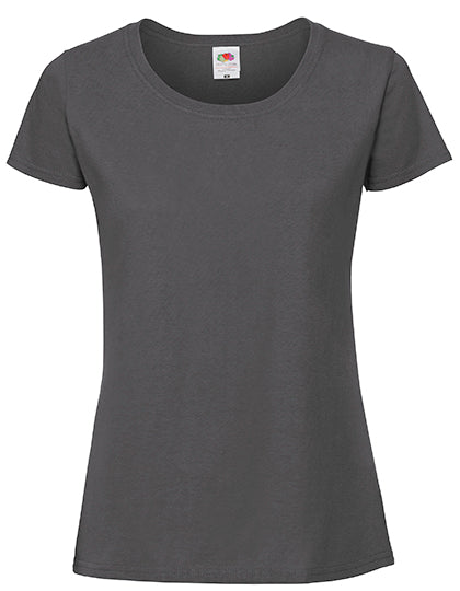 Ladies Iconic 195 Ringspun T - Light Graphite (Solid)