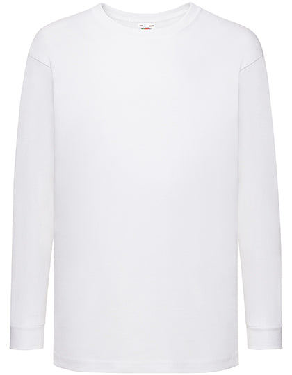 Kids´ Valueweight Long Sleeve T - White