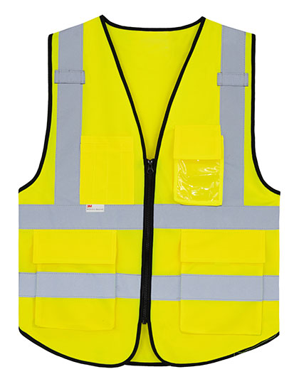 Premium Multifunctional Executive Safety Vest Munich - Signal Yellow