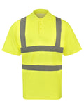 High-End Polycotton Hi-Vis Polo Shirt Cambridge - Signal Yellow