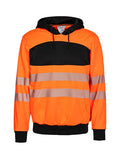 EOS Hi-Vis Workwear Hoody With Printing Area - Signal Orange Black