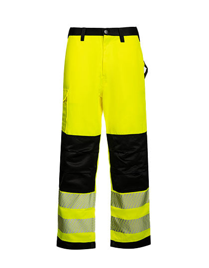 EOS Hi-Vis Workwear Trousers With Printing Areas - Signal Yellow Black