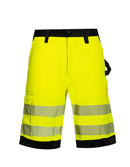 EOS Hi-Vis Workwear Shorts With Printing Areas - Signal-Yellow_Black