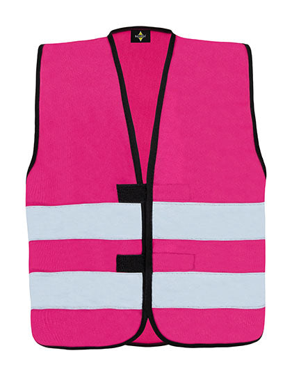 Kids´ Hi-Vis Functional Safety Vest Aarhus - Magenta