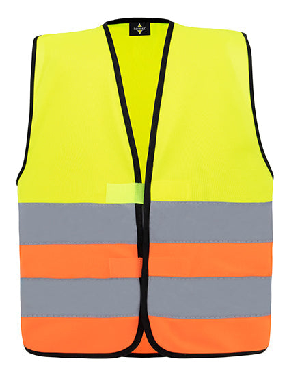 Kids´ Hi-Vis Functional Safety Vest Aarhus - Yellow Orange