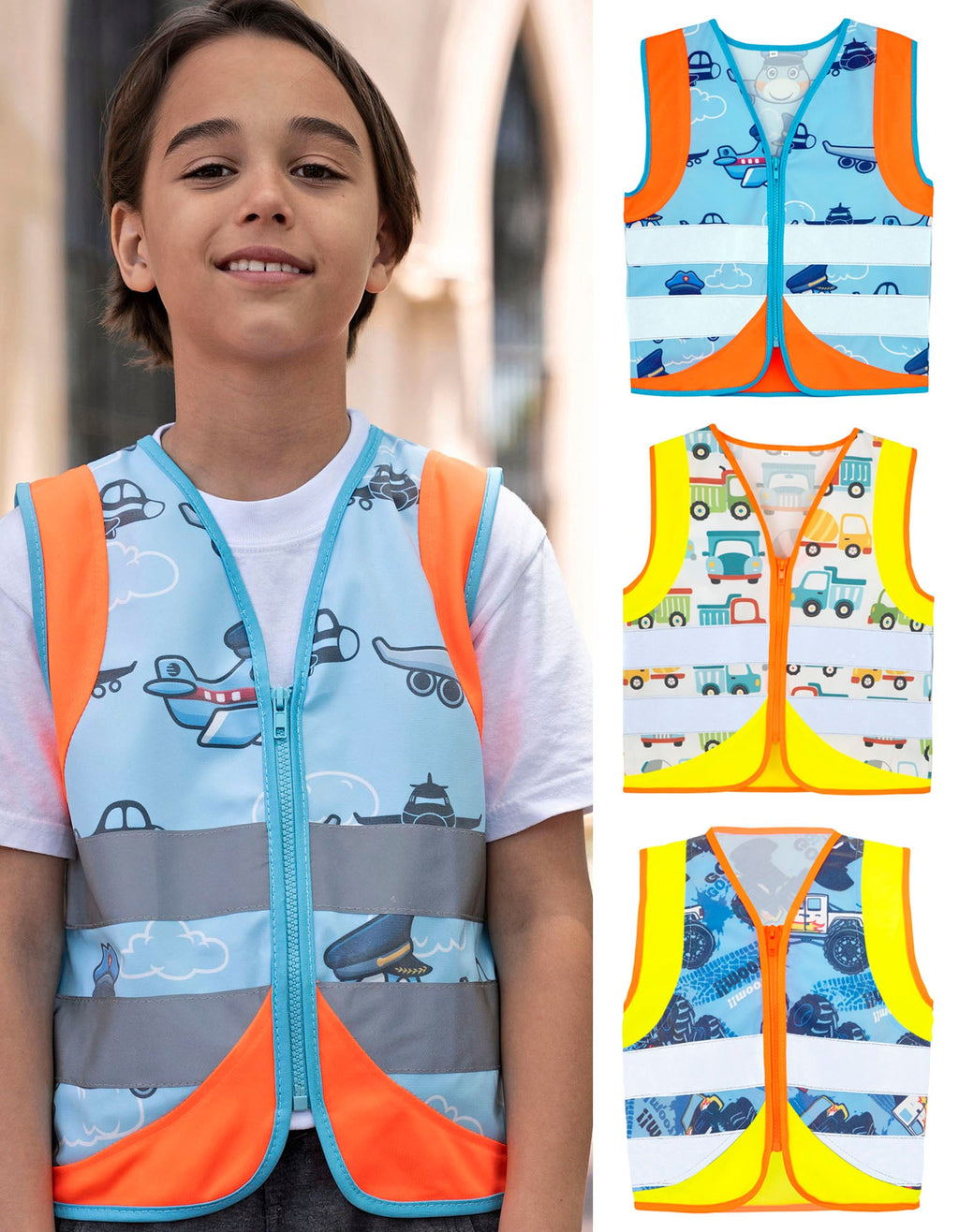 Children´s Safety Vest Action Vehicle Fun CO² Neutral