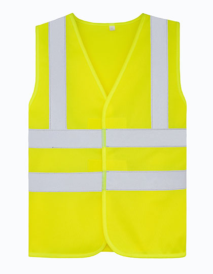 Childrens Safety Vest Esbjerg - 4 Reflective Stripes - Signal Yellow