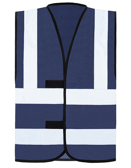 Hi-Vis Safety Vest With 4 Reflective Stripes Hannover - Navy
