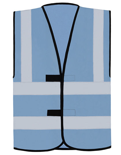 Hi-Vis Safety Vest With 4 Reflective Stripes Hannover - Sky Blue