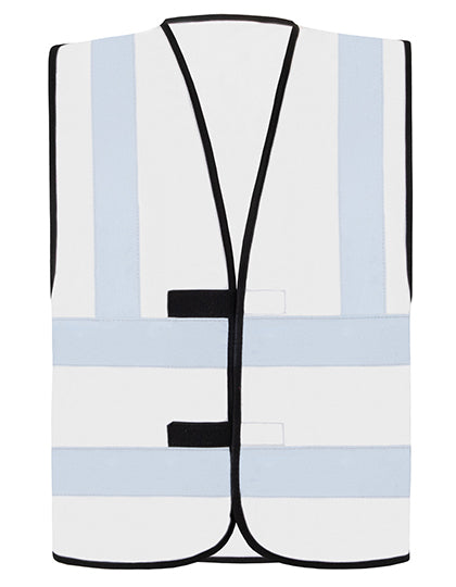 Hi-Vis Safety Vest With 4 Reflective Stripes Hannover - White