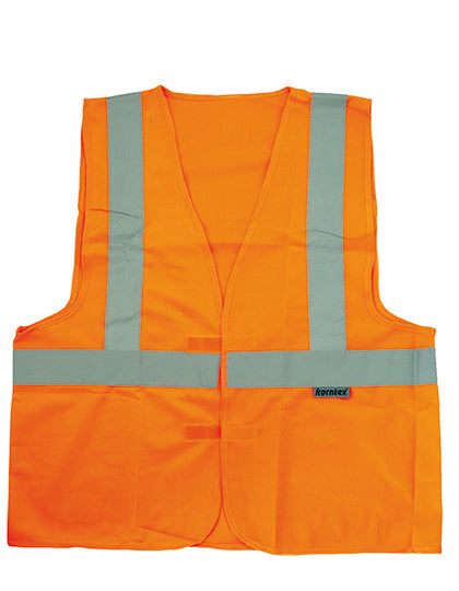 Hi-Vis Safety Vest With 3 Reflective Stripes Bremen - Signal-Orange