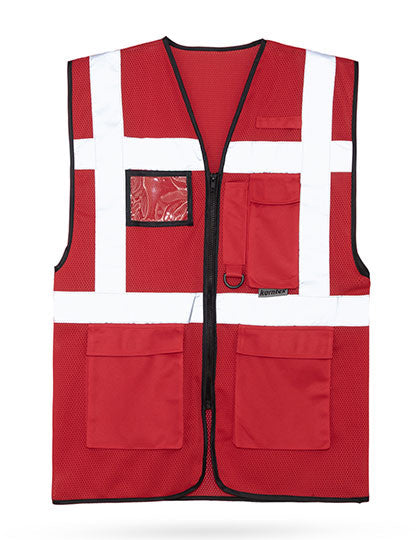 Mesh Multifunctional Vest Larisa - Red