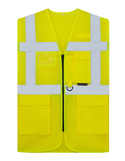 Mesh Multifunctional Vest Larisa - Signal Yellow