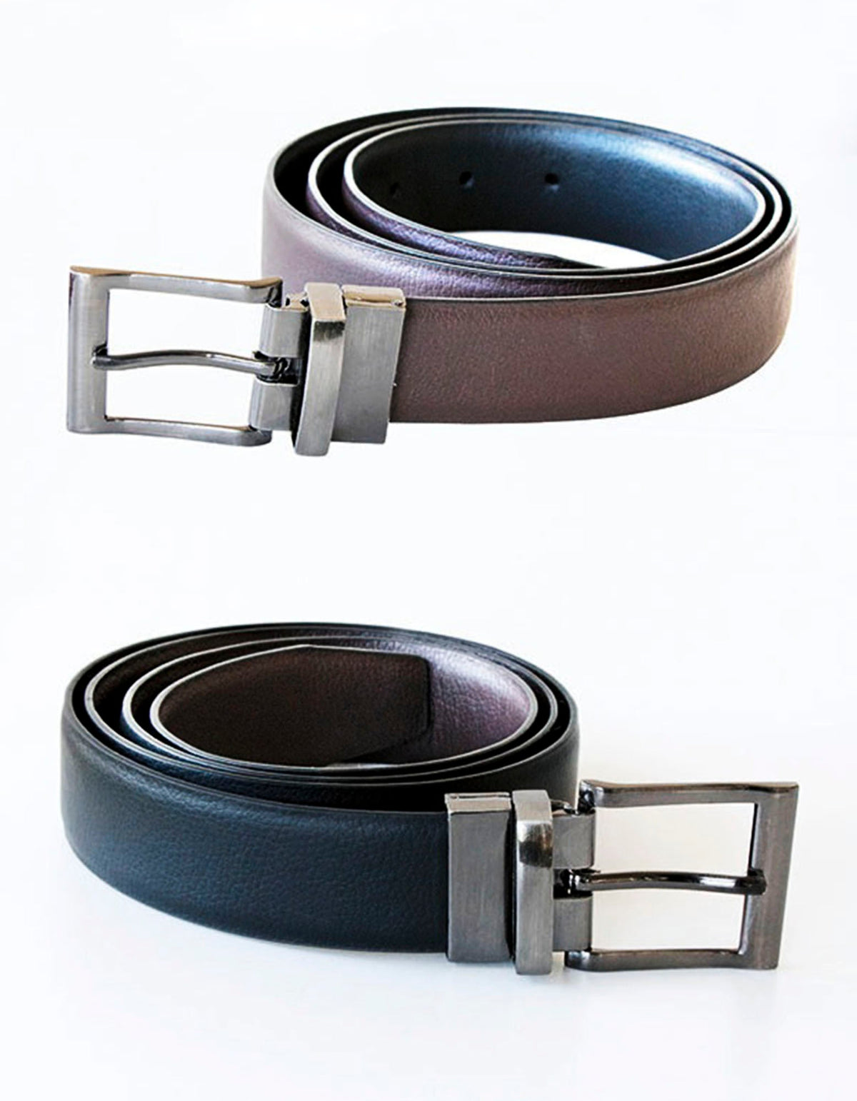 Elegant Two-Color Reversible Belt Schaffhausen