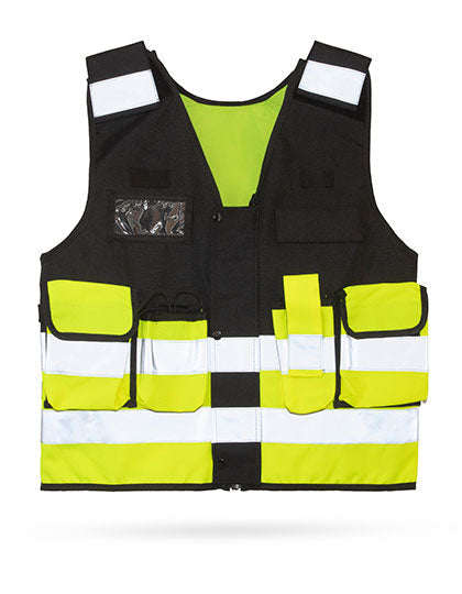 Tactical safety vest “Stammheim” - Black / Signal Yellow