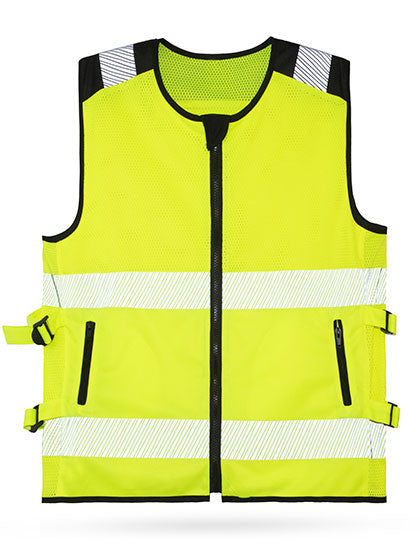 Hi-Vis Mesh Motorcycle Safety Vest “Naxos” besticken & bedrucken | Pulsar Workwear