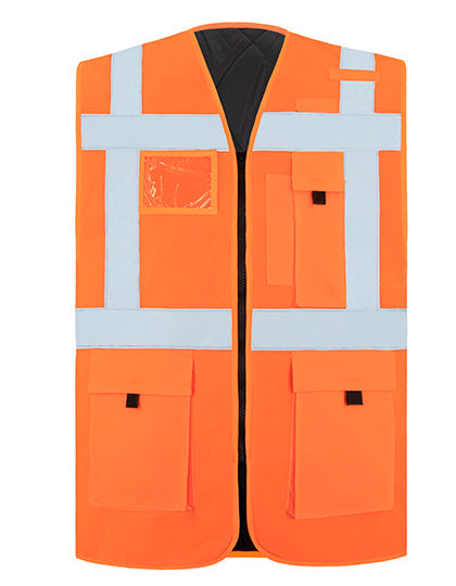 Padded Comfort Executive Safety Vest Wismar CO² Neutral - Signal-Orange