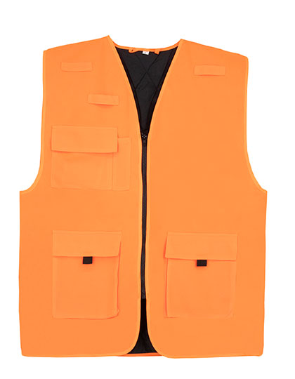 Padded Multifunctional Work Vest Kiel CO² Neutral - Signal Orange