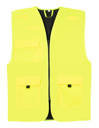 Padded Multifunctional Work Vest Kiel CO² Neutral - Signal Yellow